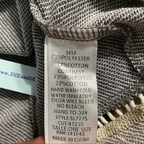 NWT She + Sky Brown Beige Open Front Cardigan - Picture 5 of 5